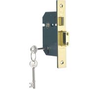 Yale B-M550-PB-65 | 5 Lever Mortice Sashlock | Brass - 2.5" (64mm) - 2 keys