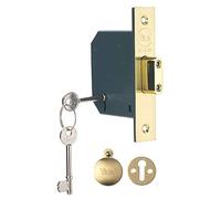 Yale B-M552-PB-78 5 Lever Mortice Deadlock, 3 Inch/76mm, Alloy Steel Brass Finish, Boxed, suitable for external doors