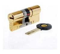 Yale Anti Snap 3 Star Double Cylinder High Security 45:55 100mm Brass B-YS3-4555