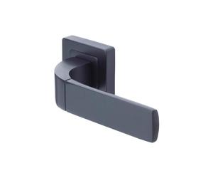 Yale Black Door Handle Bathroom Door Handles with Keyhole Covers Metal Bologna