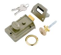 Yale Brass Effect 60mm Left & Right-Handed Night Latch, (H)66mm (W)93mm