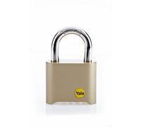 Yale Brass Effect Combination Padlock 50mm, Suitable For Gates & Garage - Y126/50/127/1