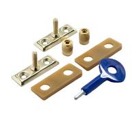 Yale Brass Effect Metal Window Stay Lock, Pack Of 2