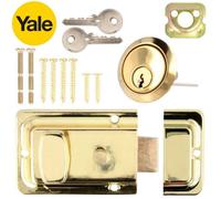 Yale Brass Essentials Night Latch & 2 Keys 60mm Deadlock