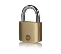 Yale Brass Keyed Padlock 30mm Steel Shackle For Work Gym Locker Backpack Toolbox Outdoor Garden Shed Garage Safety Security
