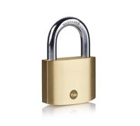 Yale Brass/Steel Padlock-Outdoor Lock for Shed, Gate, Chain-3 Keys, 40/50/60mm