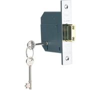 Yale Locks 655620105162 Pm562 Hi-Security Bs 5 Lever Mortice Deadlock 68Mm 2.5In Polished Chrome