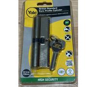 YALE British Standard Cylinder Door Euro Lock - 40/10/45 (100mm) PKM4545-NP