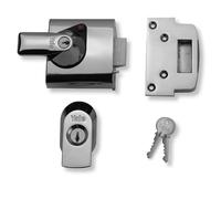 Yale P-BS1-CH-CH-60 - BS1 British Standard Nightlatch - 60mm - Chrome Finish - High Security Approved by Insurance Companies