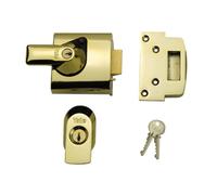 Yale P-BS1-BLX-PB-60 - BS1 British Standard Nightlatch - 60mm - Brass Finish - High Security Approved by Insurance Companies