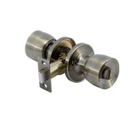 Yale Brushed Antique Brass Effect Zamak Round Door Knob (Dia)64mm