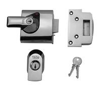 Yale P-BS1-CH-CH-60 - BS1 British Standard Nightlatch - 60mm - Chrome Finish - High Security Approved by Insurance Companies