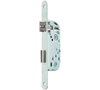 Yale Built-in lock with lock, 40 mm axle, 135 mm box - NF Level 2 certified - Y73R-A40/B/SC - Reversible bolt, round end headrest - bathroom and toilet door - white, strike included, NF