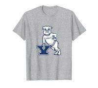 Yale Bulldogs | Official University NCAA Merch | YALE010 T-Shirt, Men, Heather Grey, Medium
