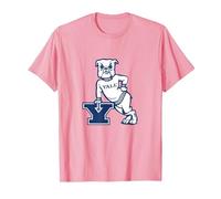 Yale Bulldogs | Official University NCAA Merch | YALE010 T-Shirt, Men, Pink, Medium