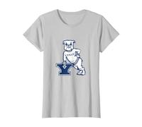 Yale Bulldogs | Official University NCAA Merch | YALE010 T-Shirt, Women, Silver Grey, 3X-Large