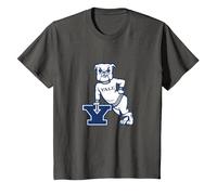 Yale Bulldogs | Official University NCAA Merch | YALE010 T-Shirt, Youth, Asphalt Grey, Medium