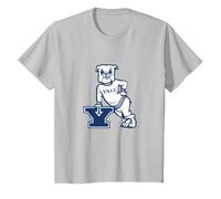 Yale Bulldogs | Official University NCAA Merch | YALE010 T-Shirt, Youth, Silver Grey, 2T