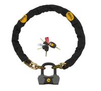 Yale YCL3/10/110/1 Chain & Lock 1100mm YCL3/10/110/1-Maximum Security Chain Bike Lock 1100mm-Heavy Duty Protection-4 Keys Including 1 with Micro-Light, Black
