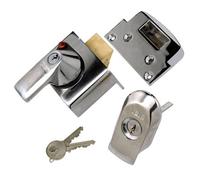 Yale Chrome Effect 40mm Night Latch, (H)90mm (W)90mm