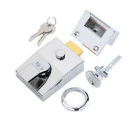 Yale Chrome Effect 60mm Left & Right-Handed Deadlock Night Latch, (H)70mm (W)93mm