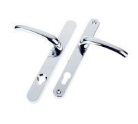 Yale Chrome Effect Curved Door Handle (D)88mm