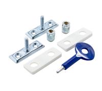 Yale Chrome Effect Metal Window Stay Lock, Pack Of 2