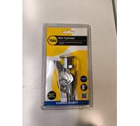Yale Replacement Rim Cylinder, Suitable for Doors, 2 Keys Provided, P-chrome, 2 Keys, 38 - 57 mm