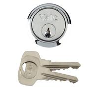 Yale Chrome-Plated Metal Single Rim Cylinder Lock, (L)42mm