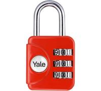 Yale Combination Padlock In Red