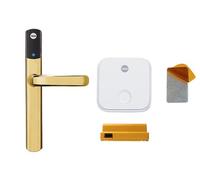 Yale Conexis L2. Product type: Smart door lock Lock type: Keyless RF card Product colour: Brass. Width: 33 mm Depth: 97 mm Height: 380 mm. Package type: Box. Connectivity technology: Wireless. Country of origin: Vietnam