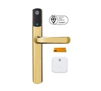 Yale Conexis L2 Smart Door Lock [NO Subscription Required] Remote Access from Anywhere, Anytime, No Key Needed, Works with Alexa, Google Assistant and Philips Hue - Brass