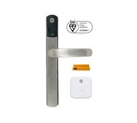 Yale Conexis L2 Smart Door Lock [NO Subscription Required] Remote Access from Anywhere, Anytime, No Key Needed, Works with Alexa, Google Assistant and Philips Hue - Satin Nickel