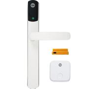 Yale Conexis L2 Smart Door Lock [NO Subscription Required] Remote Access from Anywhere, Anytime, No Key Needed, Works with Alexa, Google Assistant and Philips Hue - White
