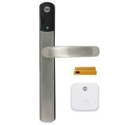 Yale Conexis L2 Smart Door Lock [NO Subscription Required] Remote Access from Anywhere, Anytime, No Key Needed, Works with Alexa, Google Assistant and Philips Hue - Satin Nickel