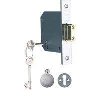 Yale Deadlock 5 Lever 64mm P-M552-CH-65 Mortice Lock For Wooden Doors-Chrome