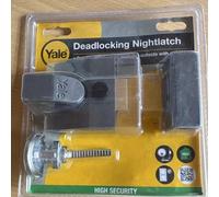 YALE YALP85DMGSC P-85-DMG-SC-40-Deadlocking Nightlatch Finish, High Security with Automatic Deadlock, Dark Metallic Gray, 40