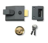 Yale Deadlocking Standard Nightlatch Security Lock Dark Metallic Grey (40mm)