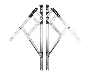 Yale Defender Friction Hinges UPVC Window Securistyle Easy Clean & Egress Opening Vent Stay (16" x 17mm (Stack Height))