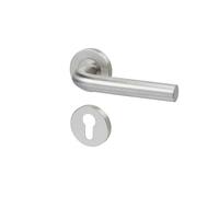 Yale, Diana 35-S4DI-RRCY-88-3101 304 Stainless Steel Satin Adjustable Door Handle with Profile Cylinder Rosette for Interior Doors Easy Assembly
