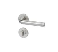 Yale, Diana 35-S4DI-RRWC-88-3101 304 Stainless Steel Satin Adjustable Bathroom Door Handle with Bathroom Latch Rosette, Easy Fit