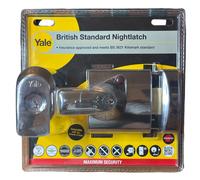 Yale P-BS1-CH-CH-60 - BS1 British Standard Nightlatch - 60mm - Chrome Finish - High Security Approved by Insurance Companies