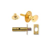 Yale Door Security Bolt Thumbturn Brass Finish Security for Hinged Wooden Doors