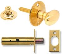 Yale P-M44T-PB Door Security Bolt with Thumbturn, Polished Brass Finish, Standard Security, Visi Packed, suitable for hinged and wooden doors