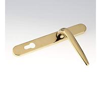 Yale Essentials Long Backplate Door Handle - Gold