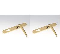 Yale Essentials Long Backplate Door Handle - Gold (Pack of 2)