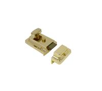 Yale Essentials Traditional 60mm Night Latch Front Door Lock for Secure Homes with Easy Fitting Template and Instructions, Yale Nightlatch, Suitable for Left and Right Hung Doors (Chrome) (Brass)