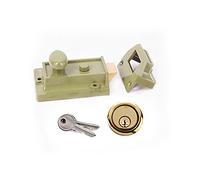 Yale Essentials Traditional 60mm Night Latch Front Door Lock for Secure Homes with Easy Fitting Template and Instructions, Yale Nightlatch, Suitable for Left and Right Hung Doors (Chrome) (Green)