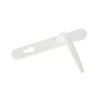 Yale Essentials White Zinc Alloy Lever Door Handle (L)32mm (D)65mm, Pair