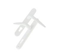 Yale Essentials White Zinc Alloy Long Lever Door Handle (L)32mm (D)65mm, Pair